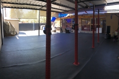 gym from corner of racks